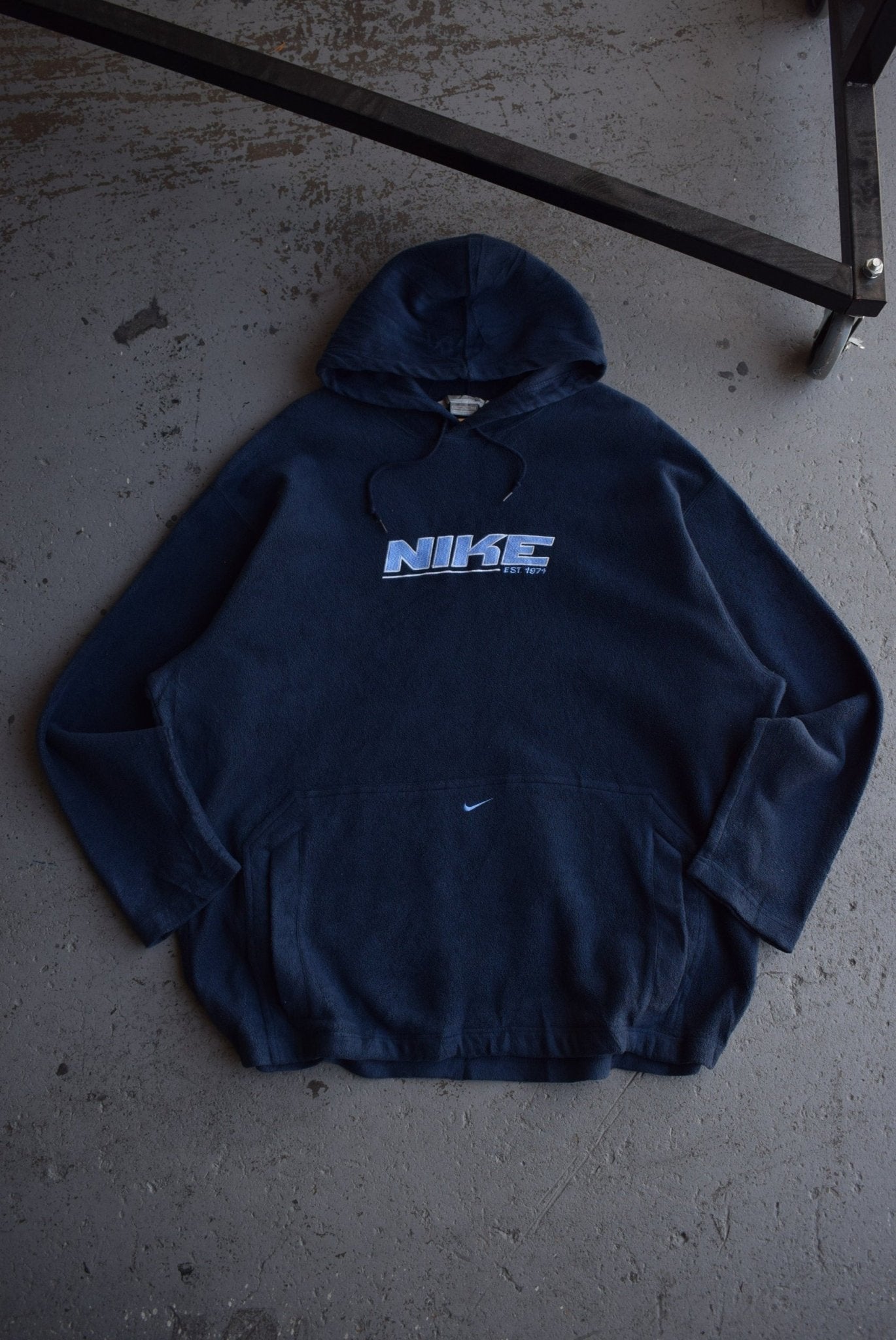 *Rare* Vintage Nike Embroidered Spellout Fleece Hoodie (XXL) - Retrospective Store