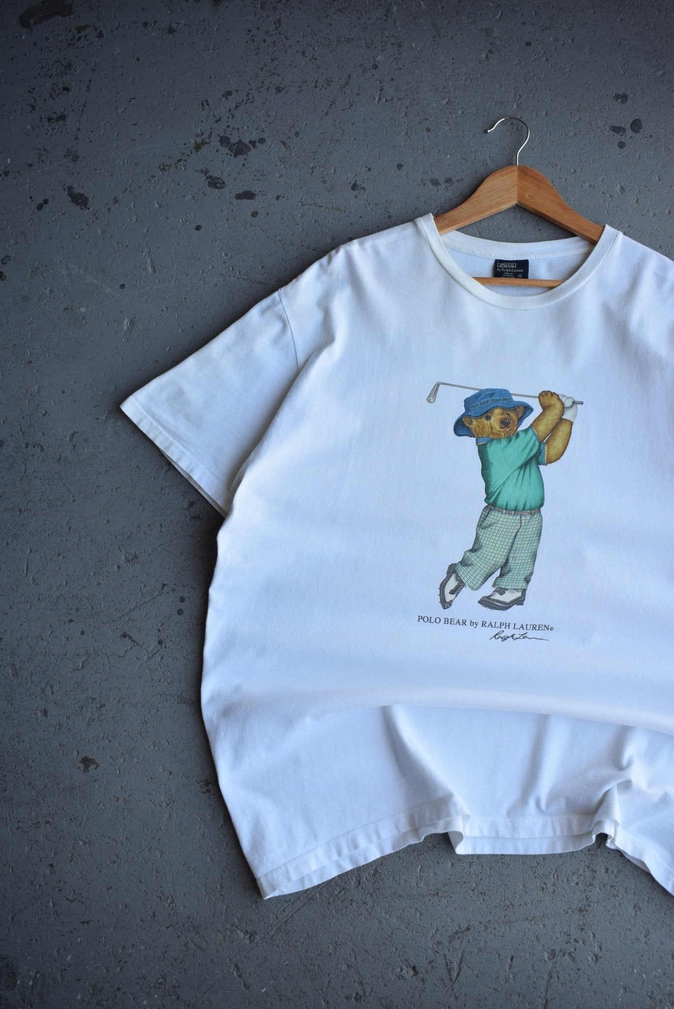 *Rare* Vintage Polo Bear Ralph Lauren Golf Tee (XL) - Retrospective Store