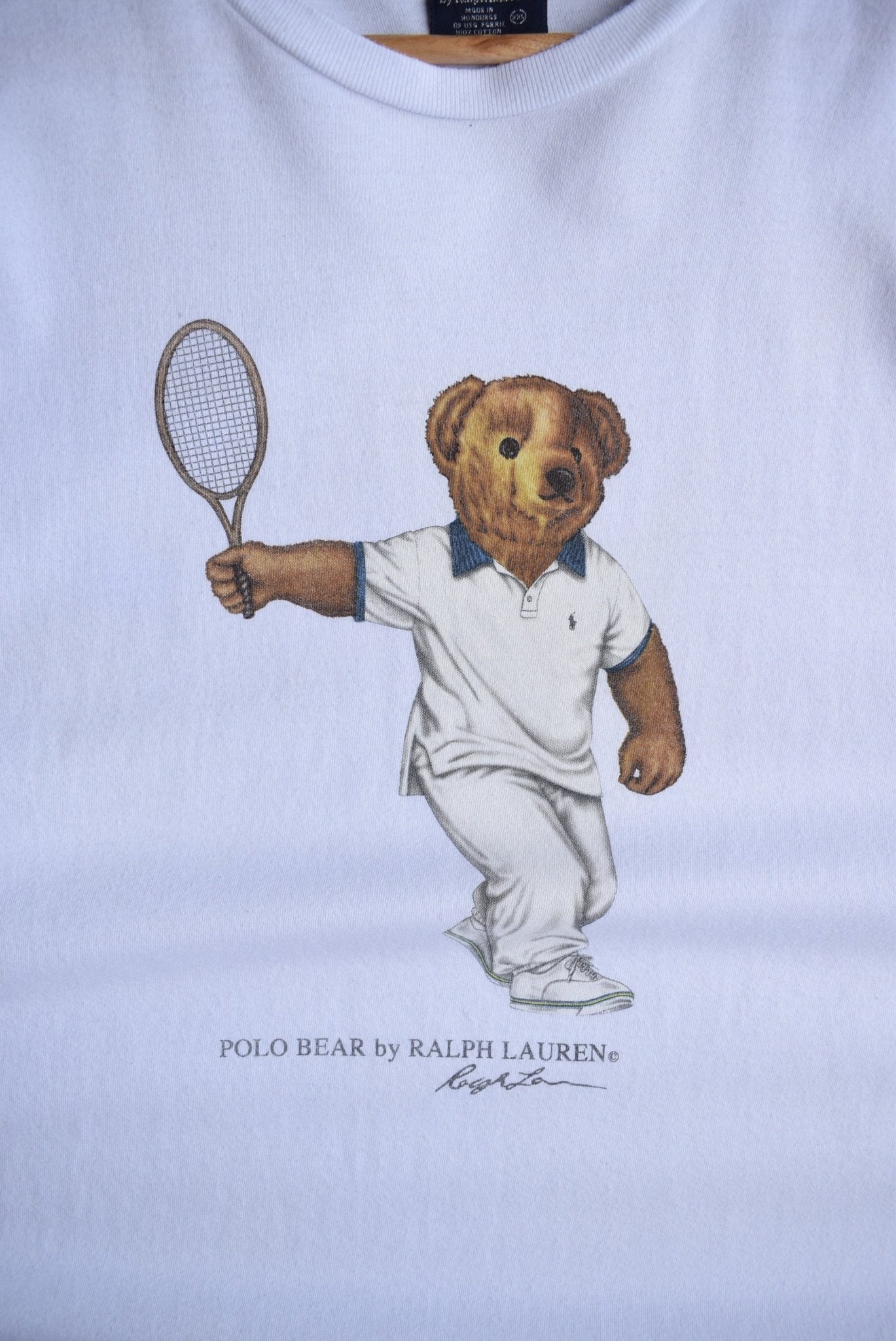 *Rare* Vintage Polo Bear Tennis Ralph Lauren Tee (XXL) - Retrospective Store