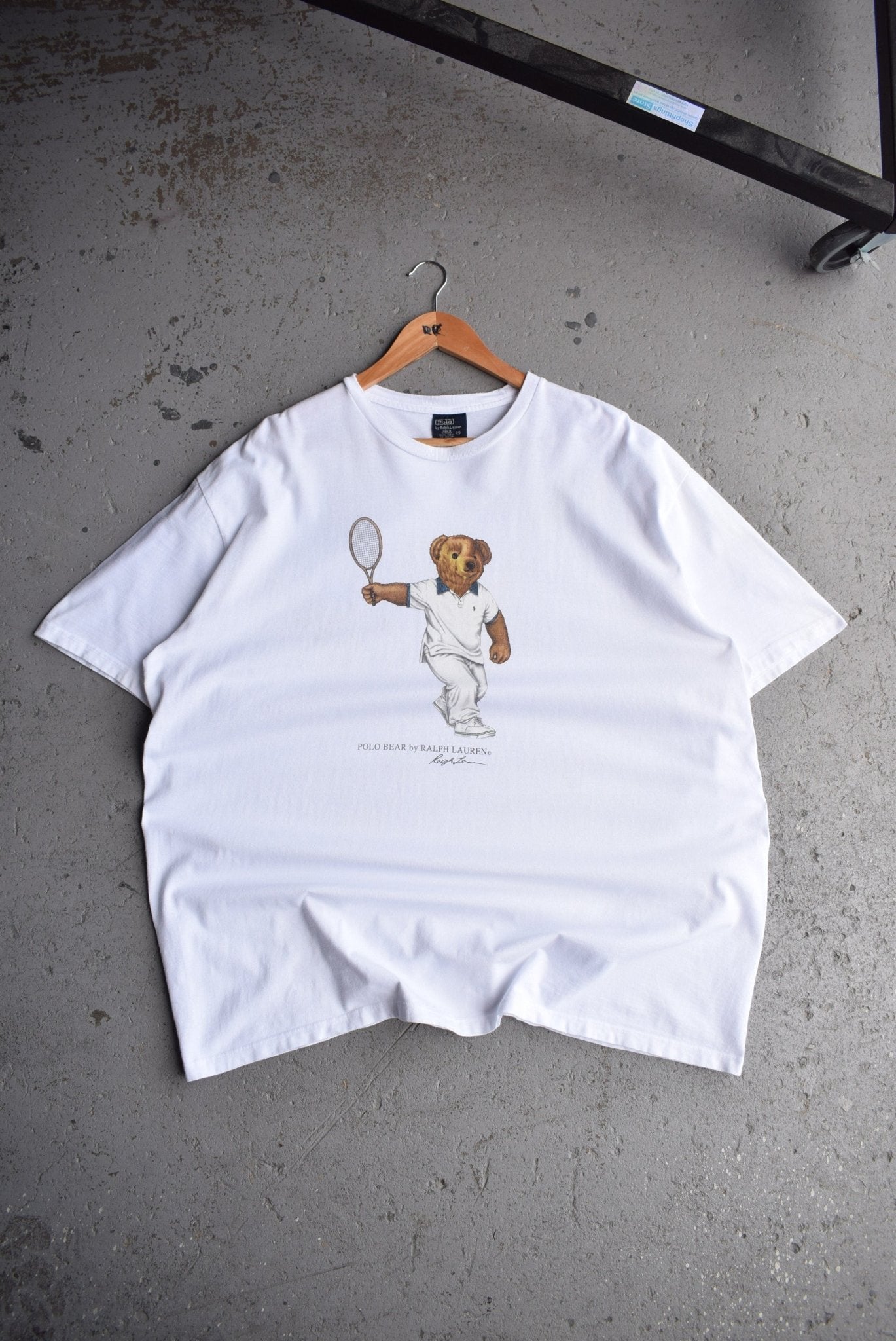 *Rare* Vintage Polo Bear Tennis Ralph Lauren Tee (XXL) - Retrospective Store