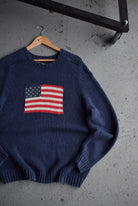 *Rare* Vintage Polo Ralph Lauren USA Flag Knit (L/XL) - Retrospective Store