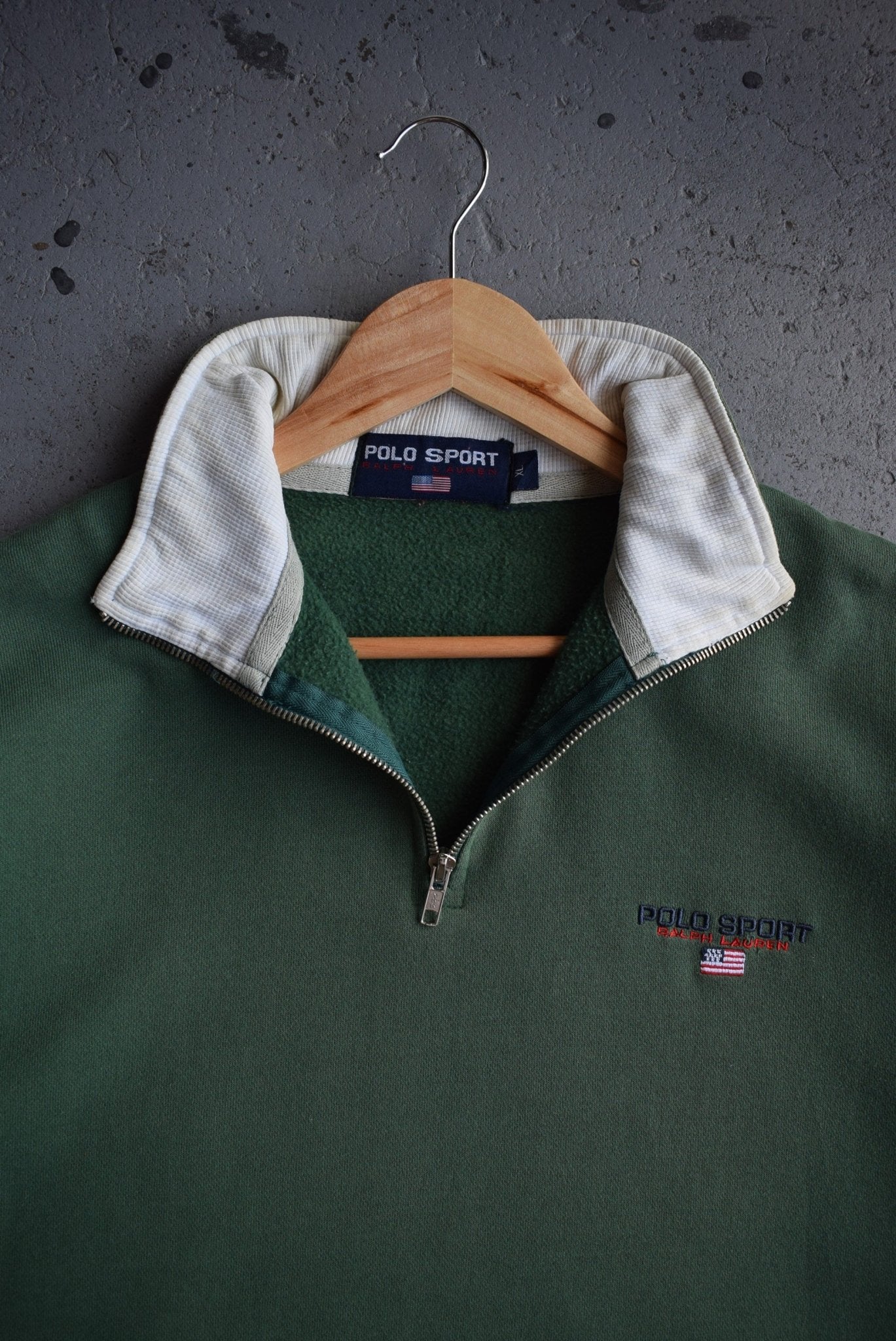 *Rare* Vintage Polo Sport Ralph Lauren Embroidered Quarter Zip (XL) - Retrospective Store