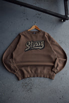 *Rare* Vintage Stussy Spellout Embroidered Crewneck (L) - Retrospective Store