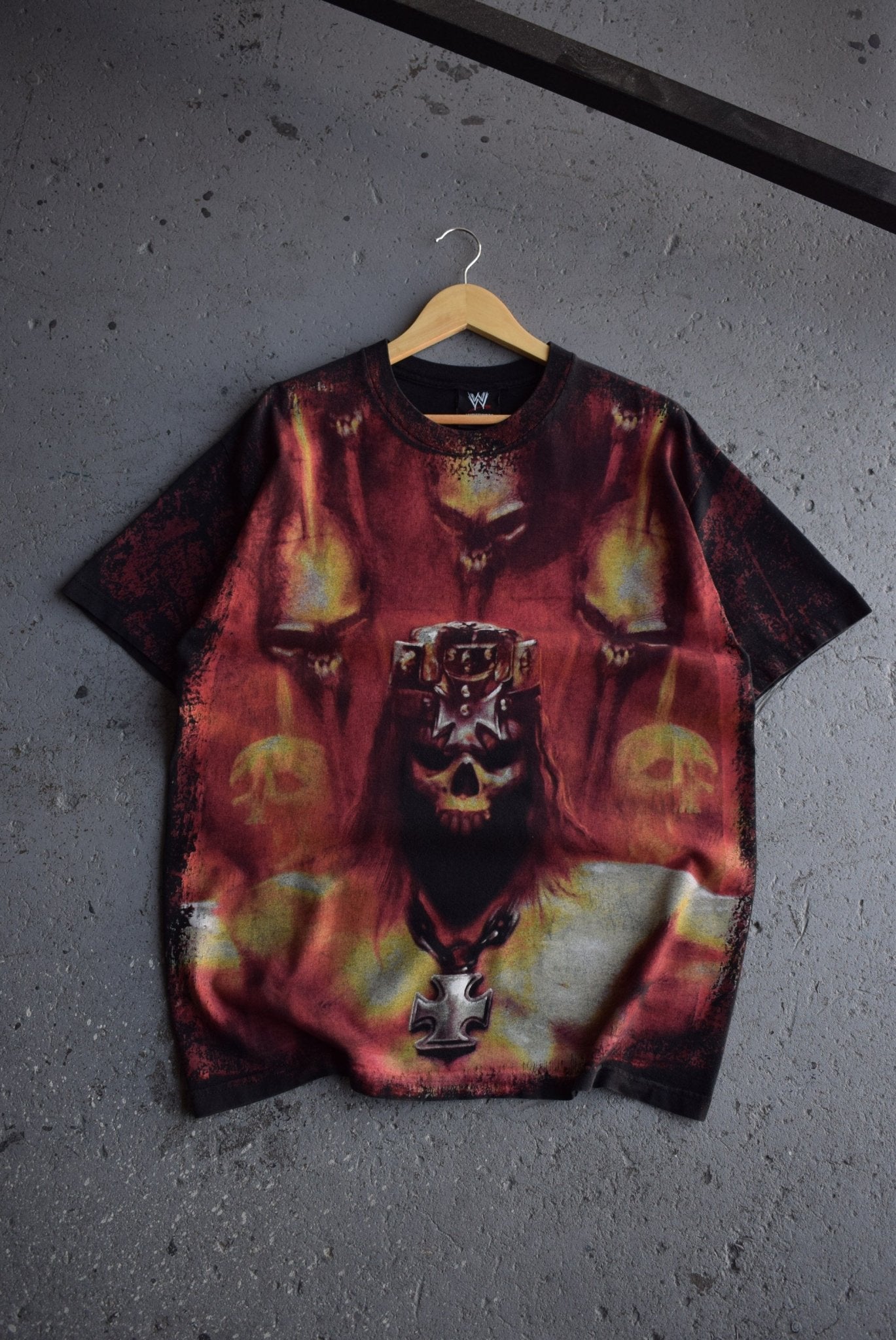 *Rare* Vintage WWE Triple H All Over Print Tee (L) - Retrospective Store