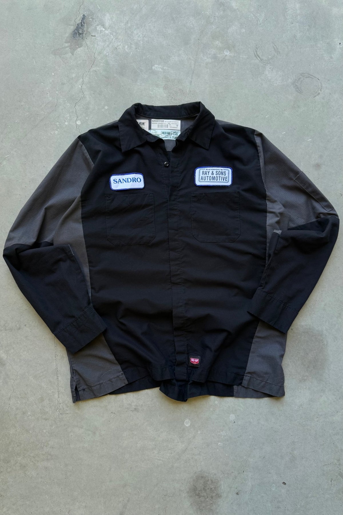 Red Kap Workwear 'Ray & Sons Automotive' Black Shirt — 2000s (L) - Retrospective Store