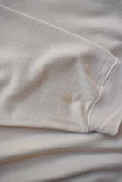 Reebok Athletic Dept. Tan Embroidered Spellout Crewneck — 1990s (L) - Retrospective Store