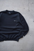 Reebok Black Embroidered Spellout Crewneck — 2000s (M) - Retrospective Store