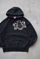 Reebok Black Graphic Hoodie — 2000s (S) - Retrospective Store