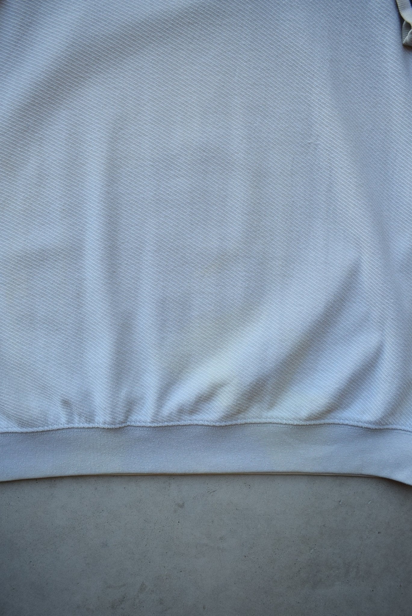 Reebok Grey Embroidered Spellout Crewneck — 1990s (XXL) - Retrospective Store
