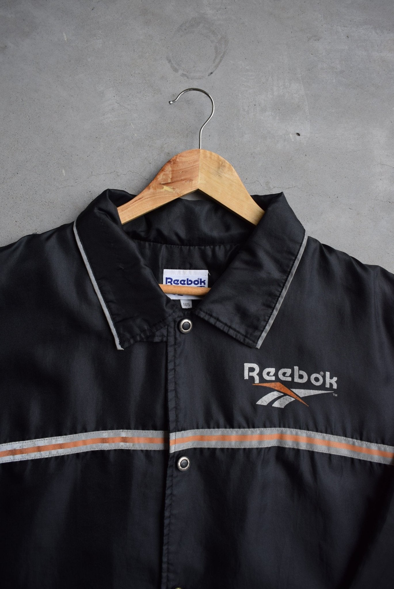 Reebok Spellout Windbreaker Jacket — 1990s (XL/XXL) - Retrospective Store