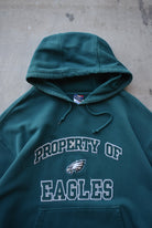 Reebok x NFL Philadelphia Eagles Green Embroidered Hoodie — 2000s (XL) - Retrospective Store
