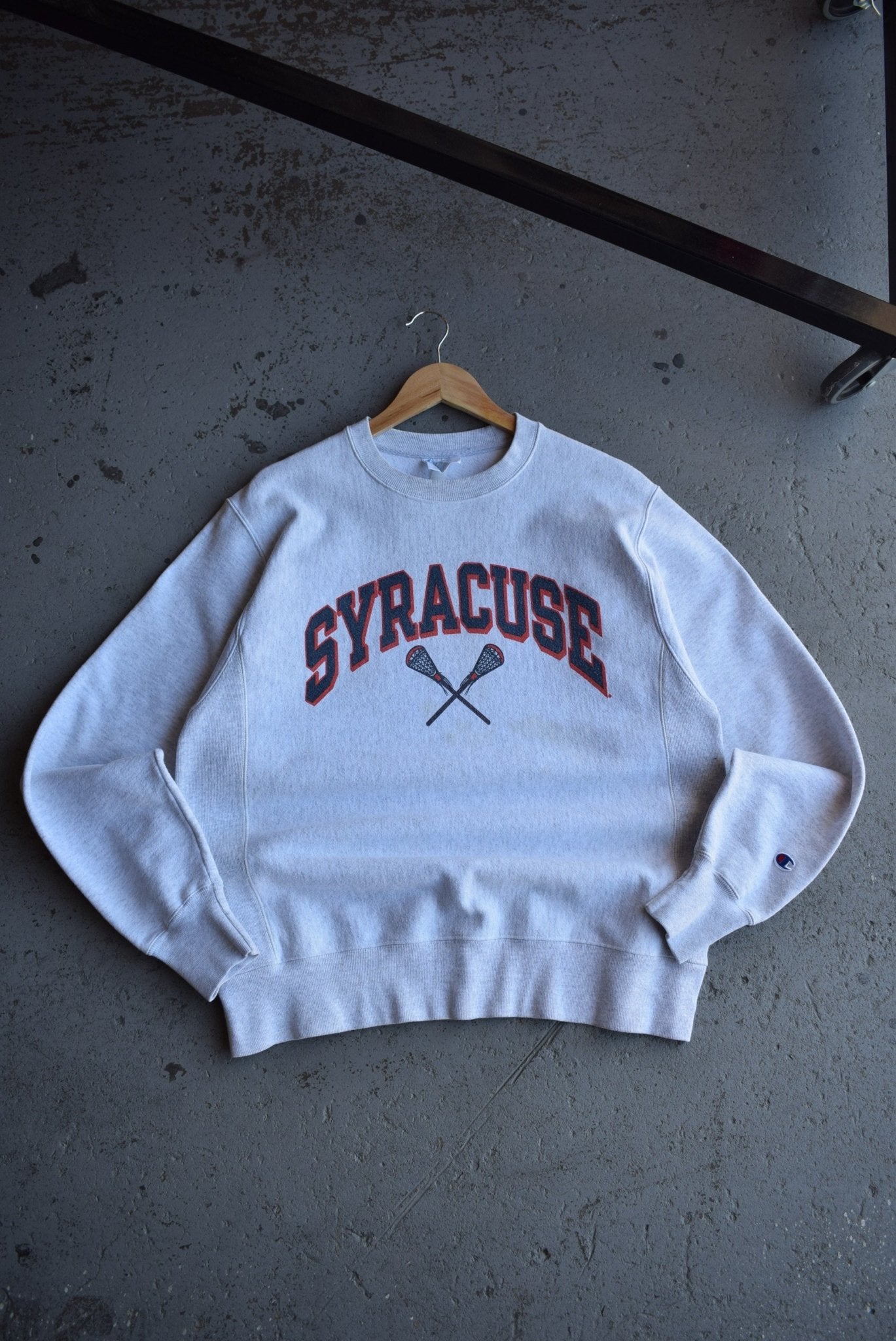トップス vintage champion Reverse Weave lacrosse Reverse-weave* Vintage 90s Champion x Syracuse University