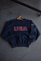 *Reverse - weave* Vintage 90s United States Olympic Team Embroidered Crewneck (M) - Retrospective Store