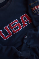 *Reverse - weave* Vintage 90s United States Olympic Team Embroidered Crewneck (M) - Retrospective Store