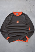 Rip Curl Brown & Orange Long Sleeve Spellout Tee — 1990s (L) - Retrospective Store