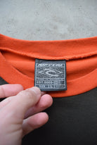 Rip Curl Brown & Orange Long Sleeve Spellout Tee — 1990s (L) - Retrospective Store