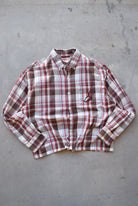 Rocawear Red Cropped Long Sleeve Button Up — 2000s (L) - Retrospective Store