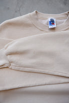 Russell Athletic Beige Crewneck — 1990s (M) - Retrospective Store