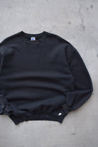 Russell Athletic Black Crewneck — 1990s (XL) - Retrospective Store