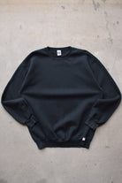 Russell Athletic Black Crewneck — 1990s (XXL) - Retrospective Store