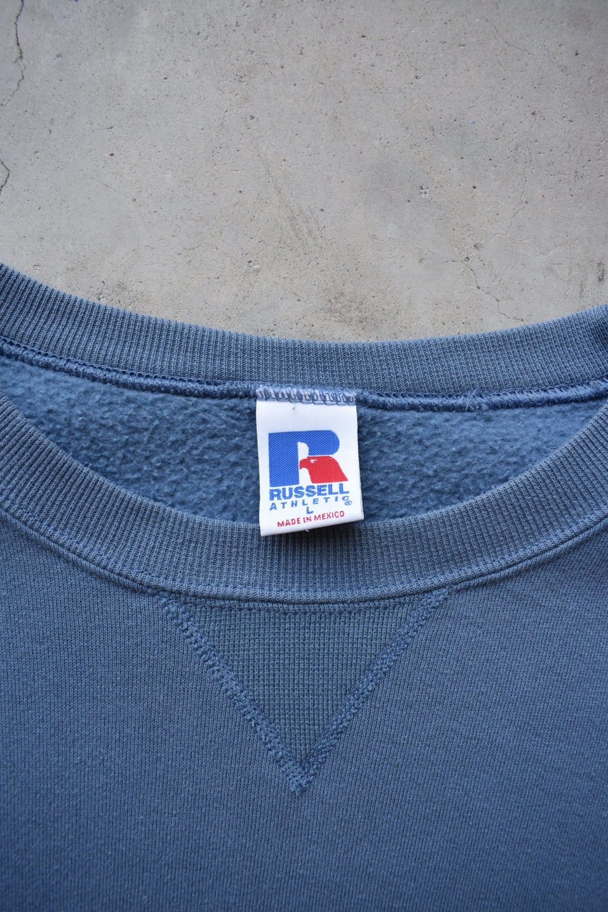 Russell Athletic Blue Crewneck — 1990s (L) - Retrospective Store