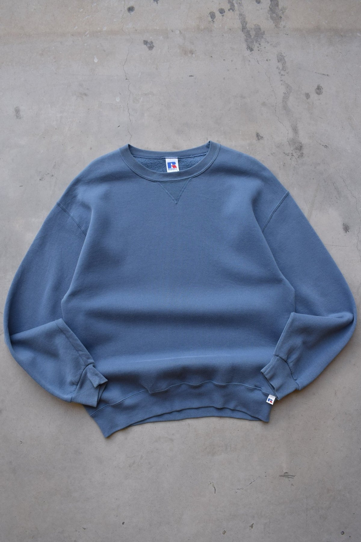 Russell Athletic Blue Crewneck — 1990s (L) - Retrospective Store