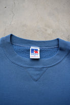Russell Athletic Blue Crewneck — 1990s (M) - Retrospective Store
