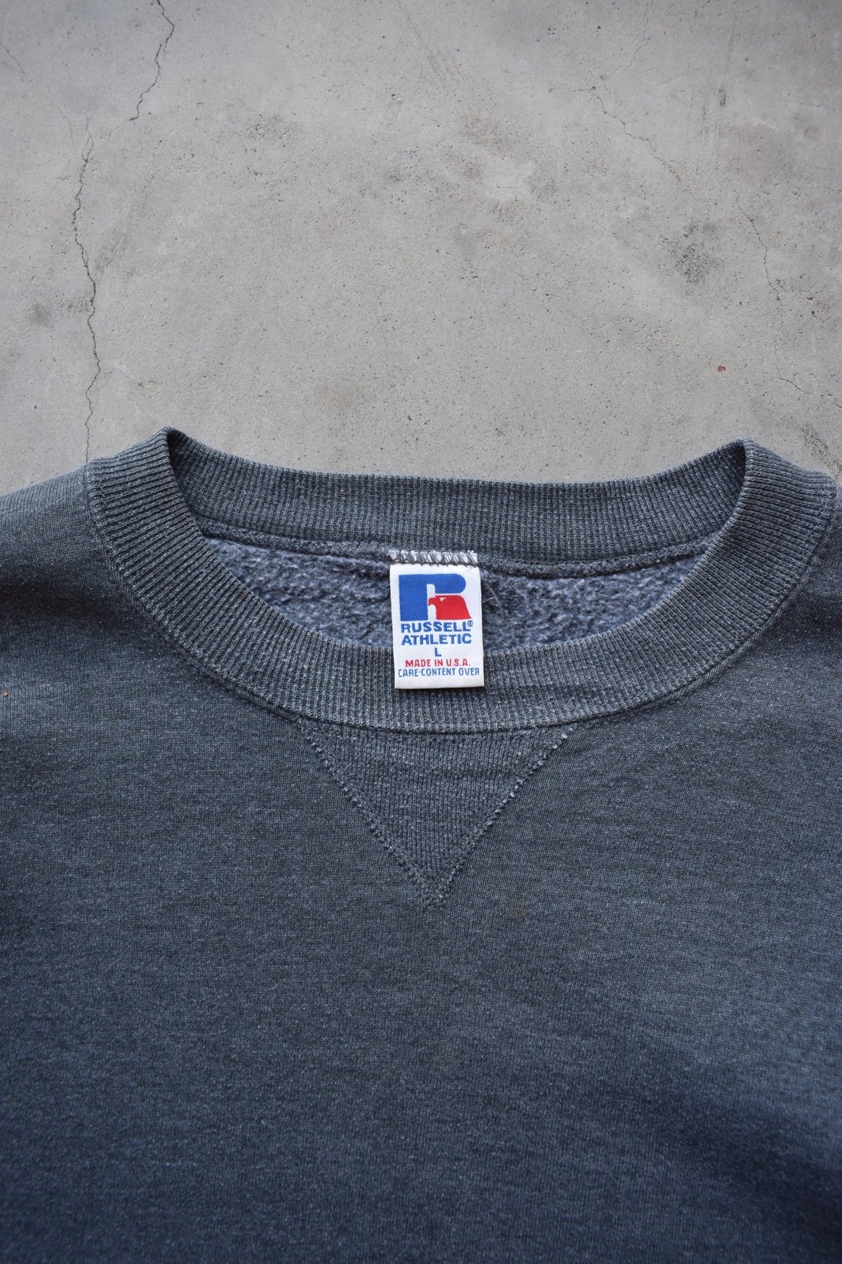 Russell Athletic Charcoal Crewneck — 1990s (L) - Retrospective Store