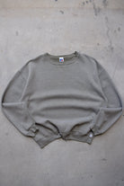 Russell Athletic Faded Green Crewneck — 1990s (XL) - Retrospective Store