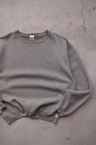 Russell Athletic Faded Green Crewneck — 1990s (XL) - Retrospective Store