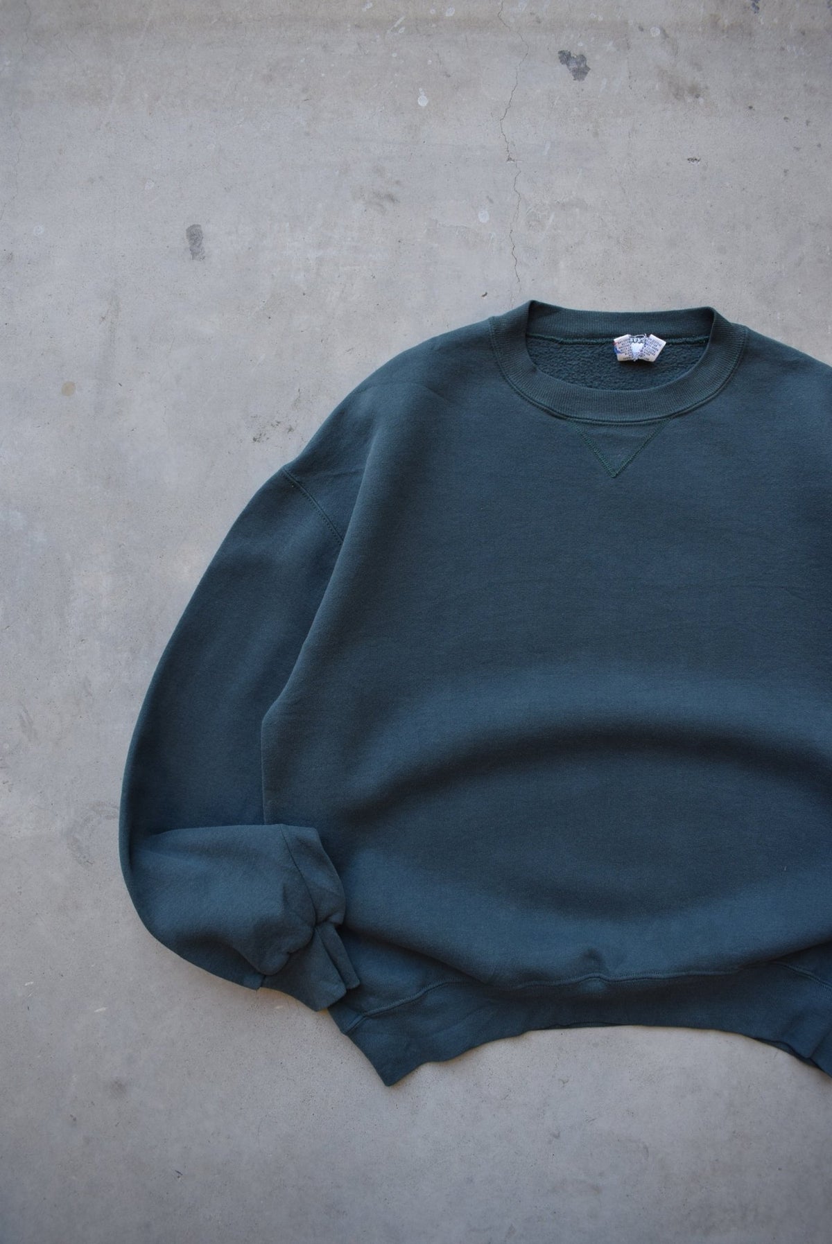Russell Athletic Forrest-Green Crewneck — 1990s (L) - Retrospective Store