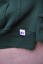 Russell Athletic Forrest-Green Hoodie — 1990s (L) - Retrospective Store