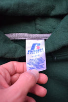 Russell Athletic Forrest-Green Hoodie — 1990s (L) - Retrospective Store