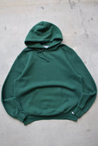 Russell Athletic Forrest-Green Hoodie — 1990s (L) - Retrospective Store