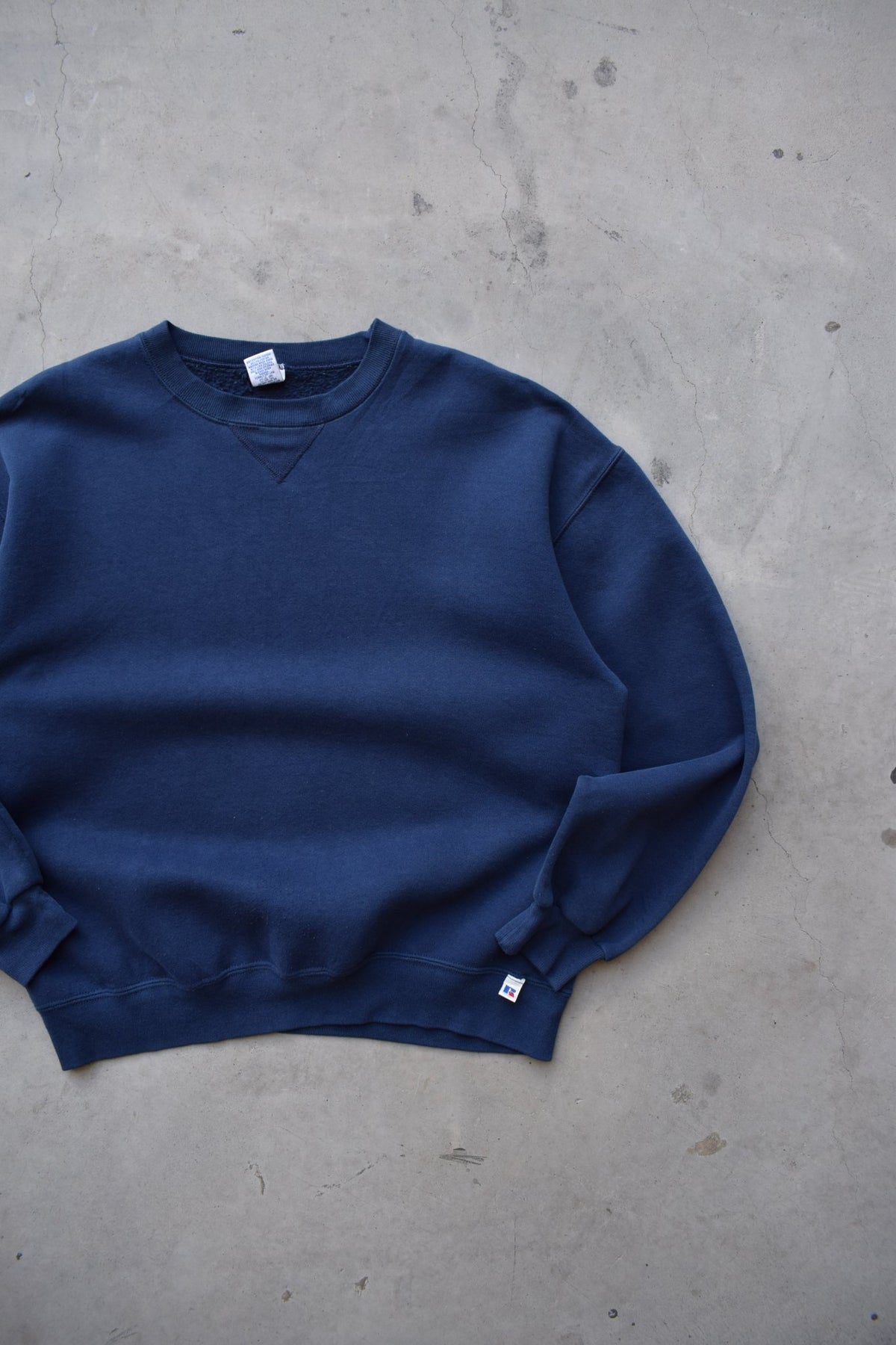 Russell Athletic Navy Crewneck — 1990s (L) - Retrospective Store
