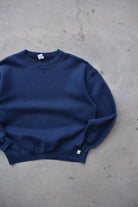 Russell Athletic Navy Crewneck — 1990s (L) - Retrospective Store