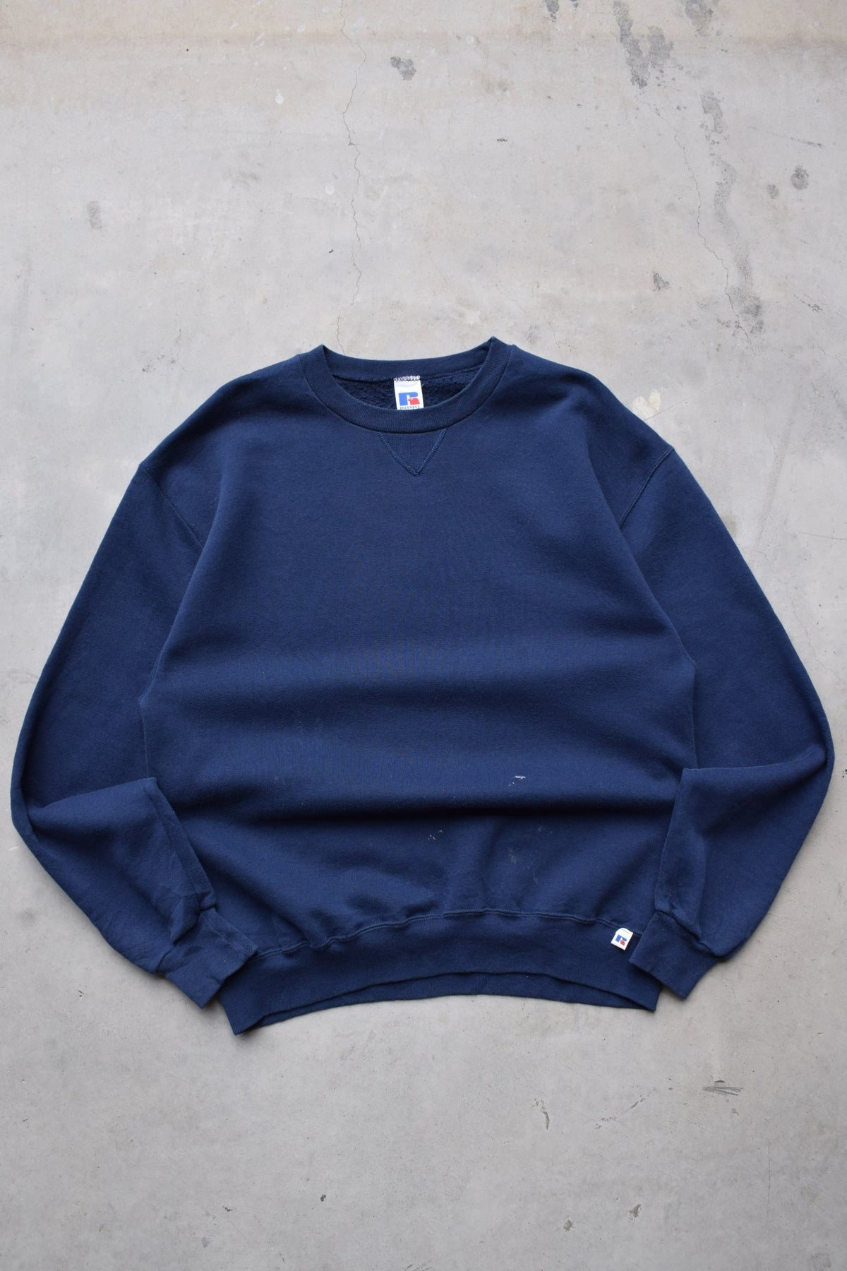 Russell Athletic Navy Crewneck — 1990s (L) - Retrospective Store