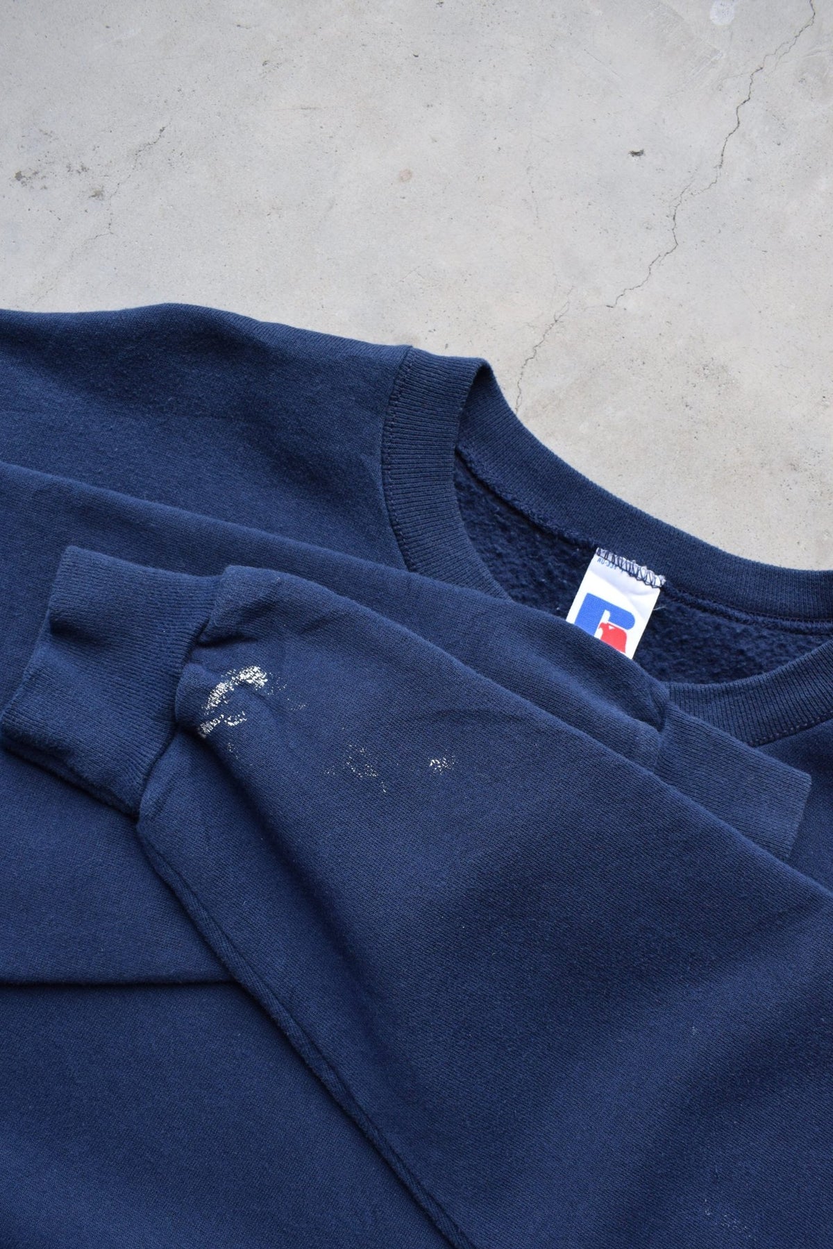 Russell Athletic Navy Crewneck — 1990s (L) - Retrospective Store