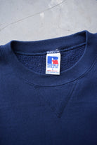 Russell Athletic Navy Crewneck — 1990s (M/L) - Retrospective Store