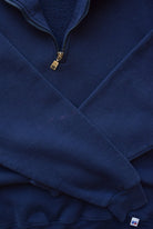 Russell Athletic Navy Quarter Zip — 1990s (L) - Retrospective Store