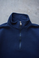 Russell Athletic Navy Quarter Zip — 1990s (L) - Retrospective Store