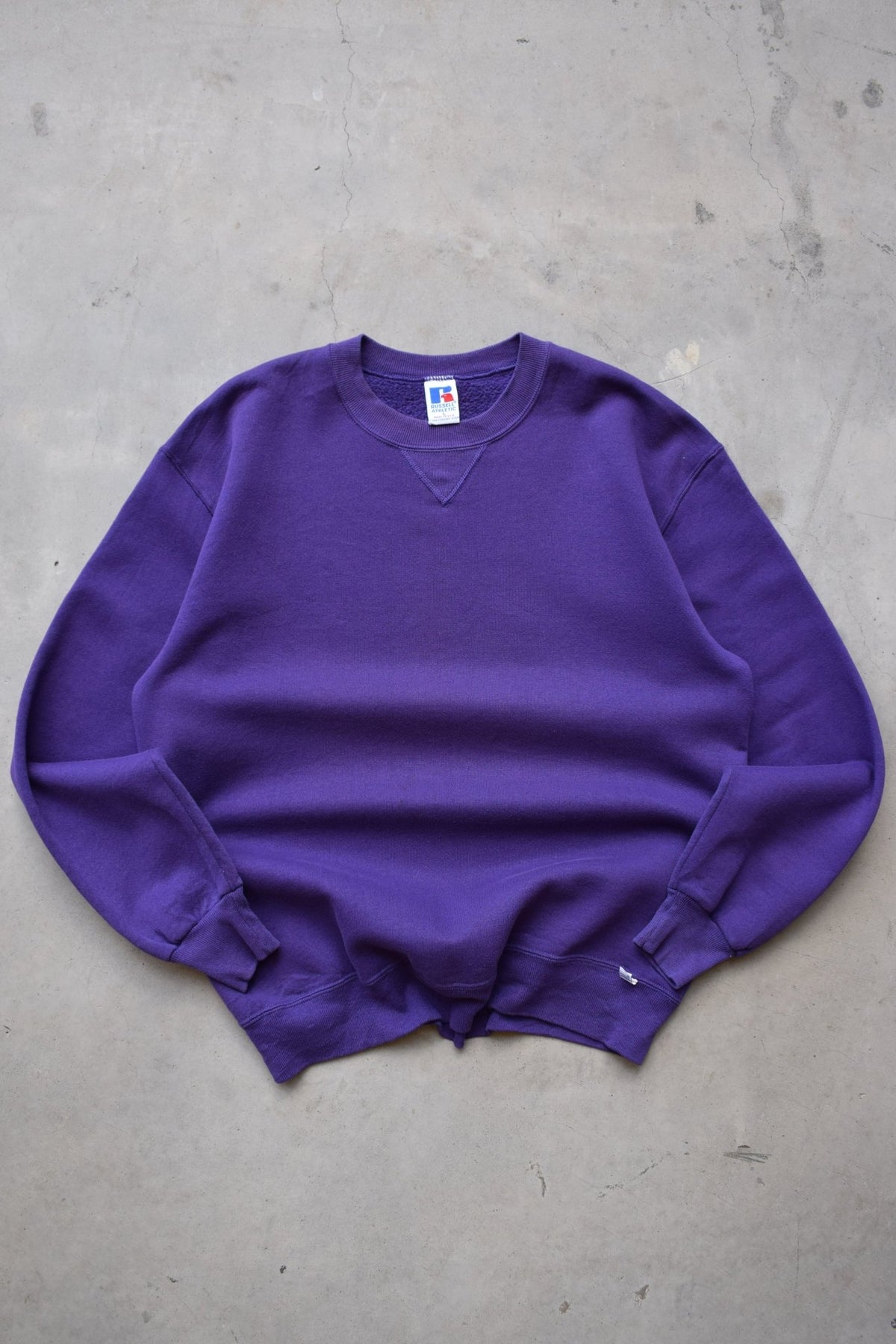 Russell Athletic Purple Crewneck — 1990s (M/L) - Retrospective Store