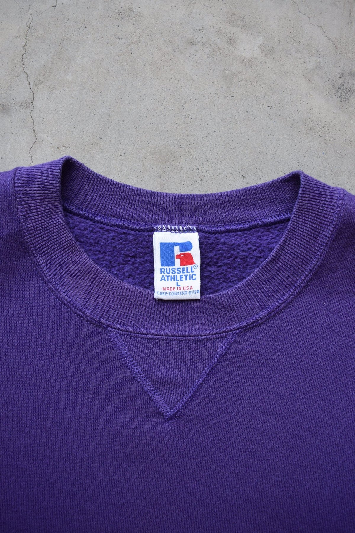 Russell Athletic Purple Crewneck — 1990s (M/L) - Retrospective Store