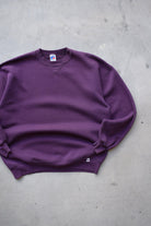 Russell Athletic Purple Crewneck — 1990s (XL) - Retrospective Store