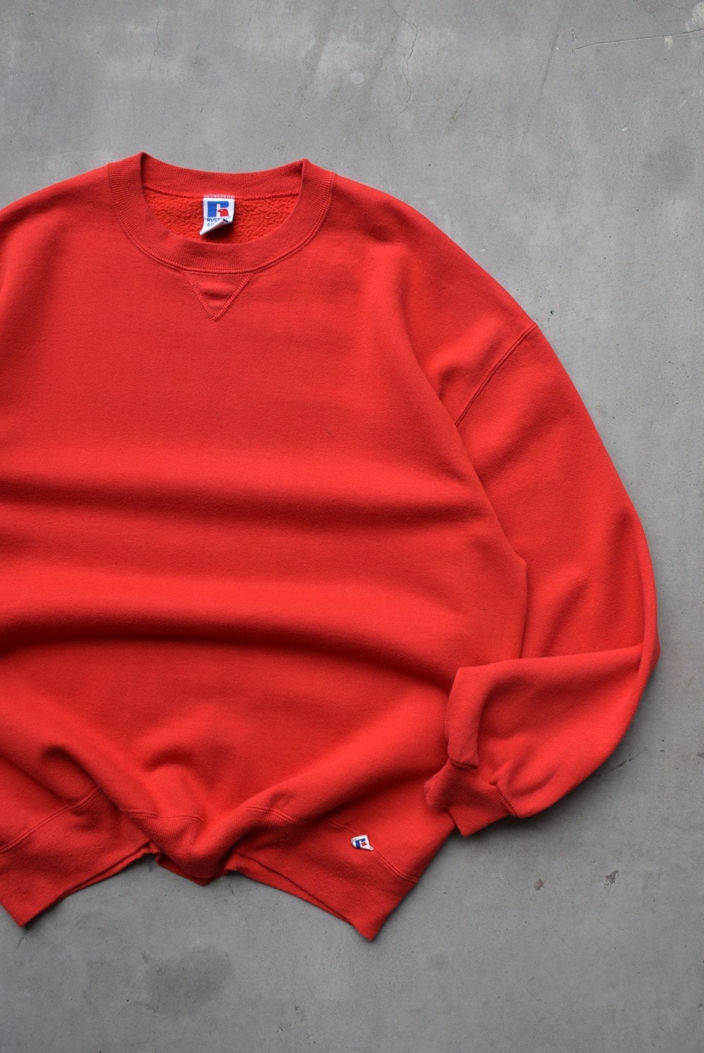 Russell Athletic Red Crewneck — 1990s (XXL) - Retrospective Store