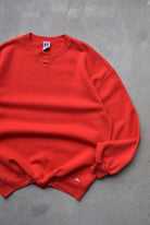 Russell Athletic Red Crewneck — 1990s (XXL) - Retrospective Store