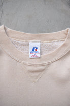 Russell Athletic Tan Crewneck — 1990s (M) - Retrospective Store