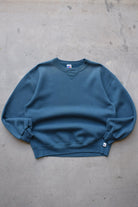 Russell Athletic Teal Crewneck — 1990s (L) - Retrospective Store