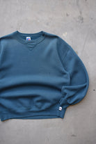 Russell Athletic Teal Crewneck — 1990s (L) - Retrospective Store