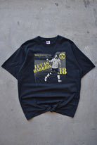 Russell Athletic x Borussia Dortmund FC Black Graphic Tee — 2000s (L) - Retrospective Store
